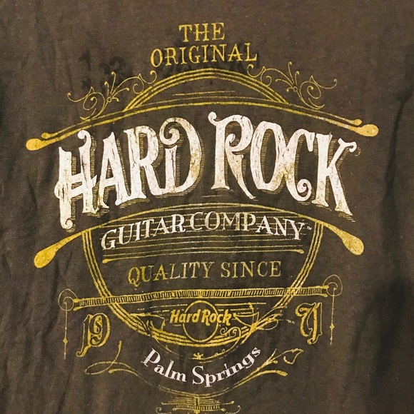 Hard Rock Guitar Co Cafe Palm Springs Shirt - Picture 5 of 6